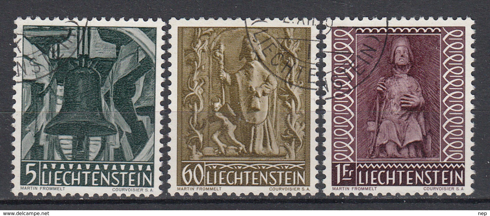 LIECHTENSTEIN - Michel - 1959 - Nr 386/88 - Gest/Obl/Us - Oblitérés