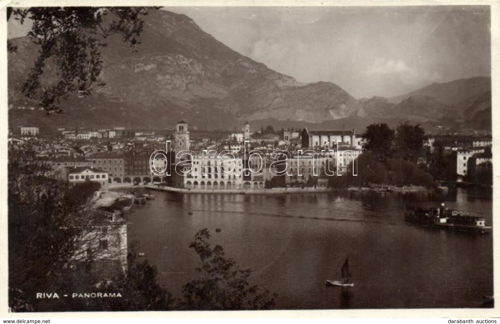 T2/T3 Riva Del Garda, Panorama / General View, Clock Tower, Hotel Bellevue (EK) - Ohne Zuordnung