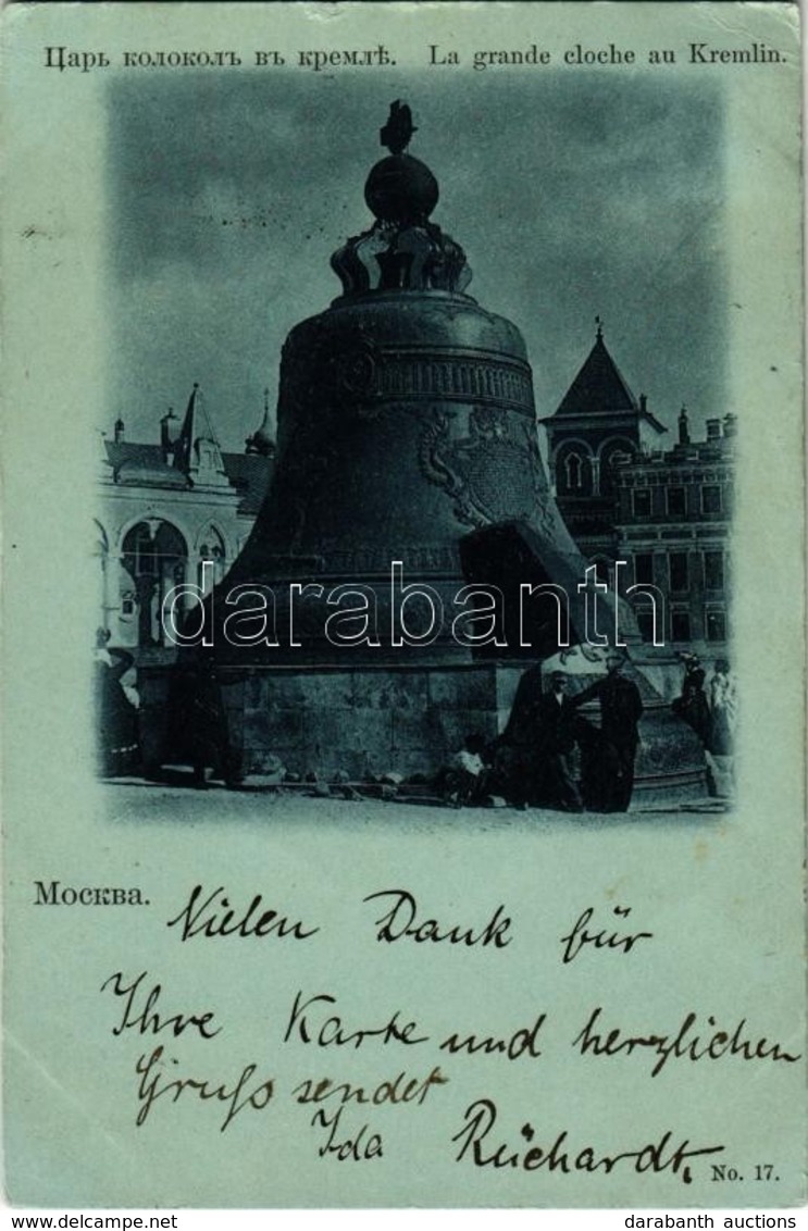 T2/T3 1900 Moscow, Moskau, Moscou; La Grande Cloche Au Kremlin / Tsar Kolokol / Tsar Bell (tiny Tear) - Unclassified