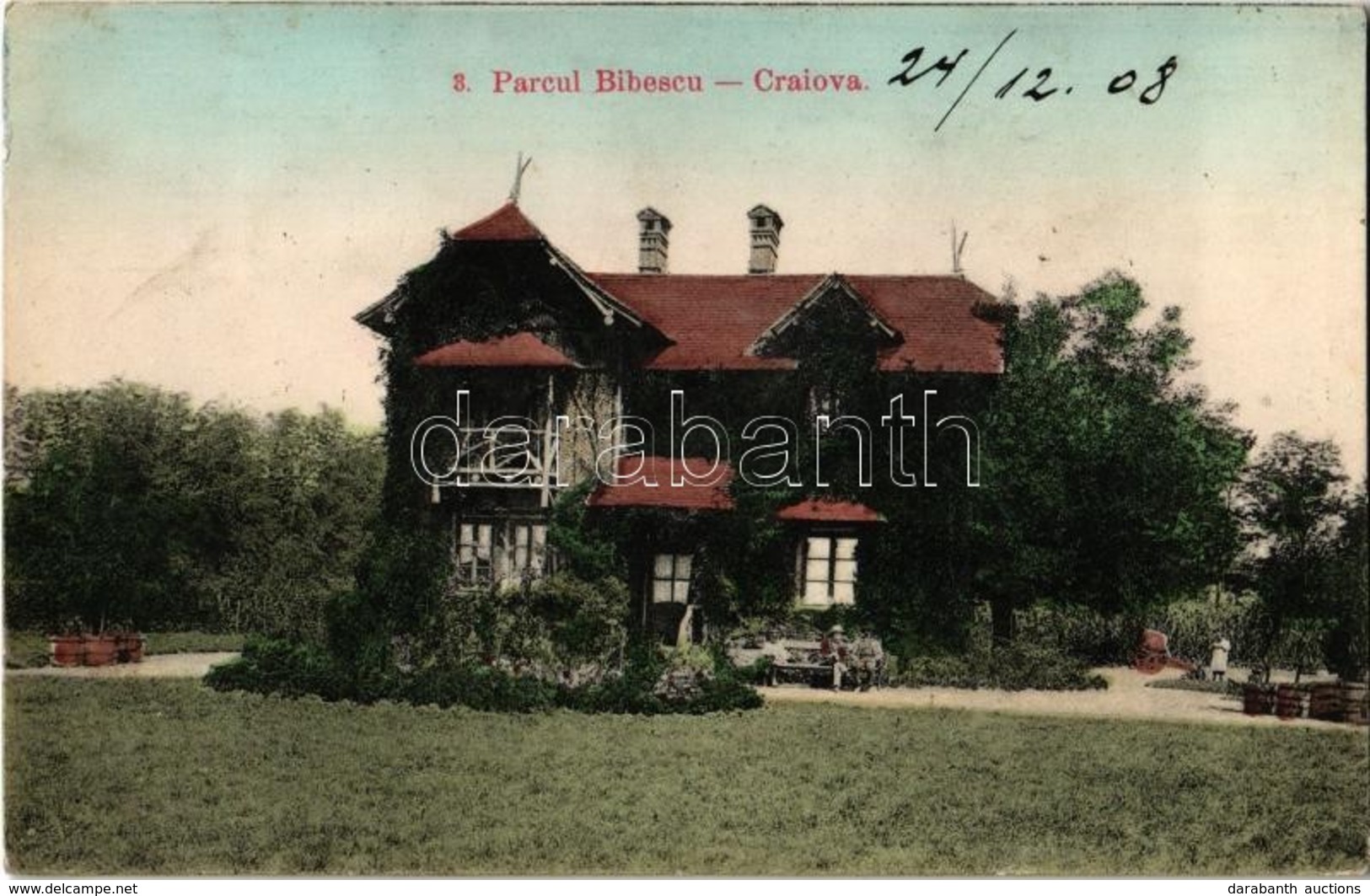 T2 1908 Craiova, Parcul Bibescu. Editura J. Dumitrescu / Park, Villa - Unclassified