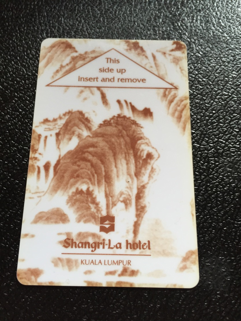 Hotelkarte Room Key Keycard Clef De Hotel Tarjeta Hotel  SHANGRI - LA  KUALA LUMPUR Dark - Ohne Zuordnung