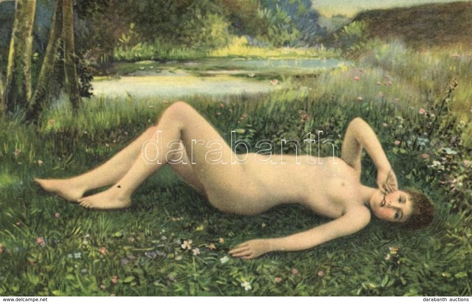 ** T2 Floreal / Erotic Nude Art Postcard S: Raphael Collin - Ohne Zuordnung