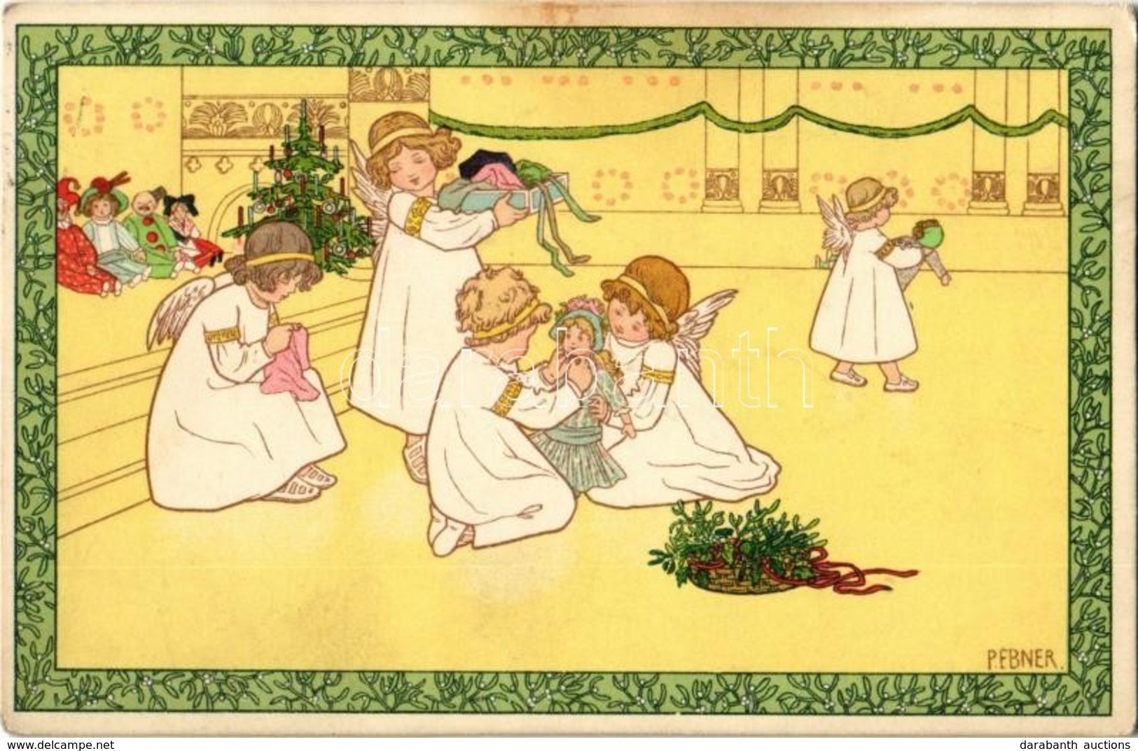 T2/T3 1910 Christmas Children Art Postcard. M. Munk Nr. 548. Litho S: Pauli Ebner (EK) - Unclassified