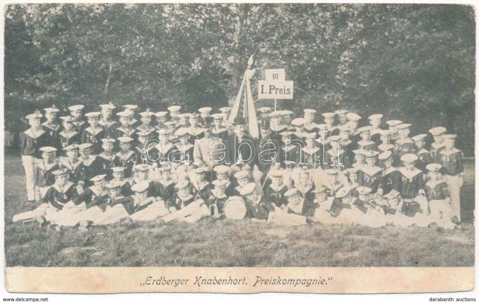 ** T3 Erdberger Knabenhort. Preiskompagnie / K.u.K. Kriegsmarine, Mariner Cadets (Rb) - Ohne Zuordnung