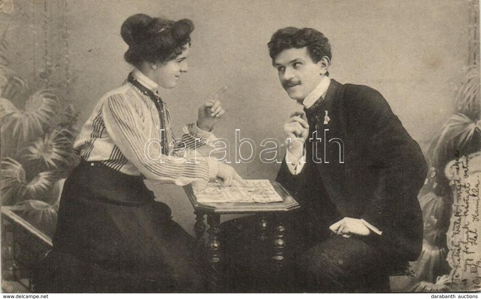 T2/T3 Couple Playing Card Games, K.V.i.B. 12. Dess. 1. Serie 440. (EK) - Zonder Classificatie