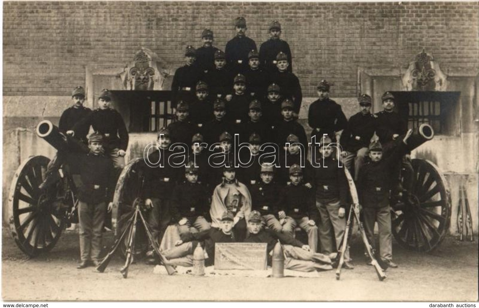 ** Ersatzreservisten / WWI Austro-Hungarian K.u.K. Military, Spare Reservist Soldiers With Cannons And Guns. Oskar Diess - Zonder Classificatie