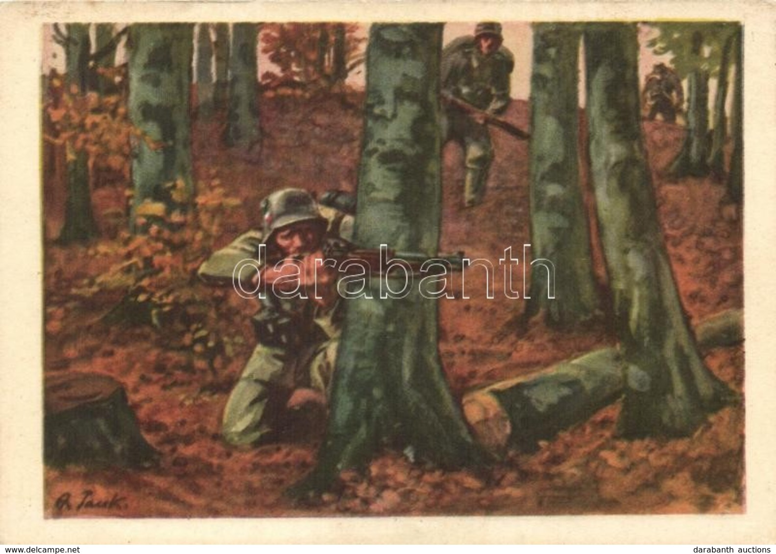 ** T2/T3 Vorposten, Die Postkarte Des Heeres No. 8 / Vanguard Soldiers, Postcards Of The German Military, S: Angelo Jank - Unclassified