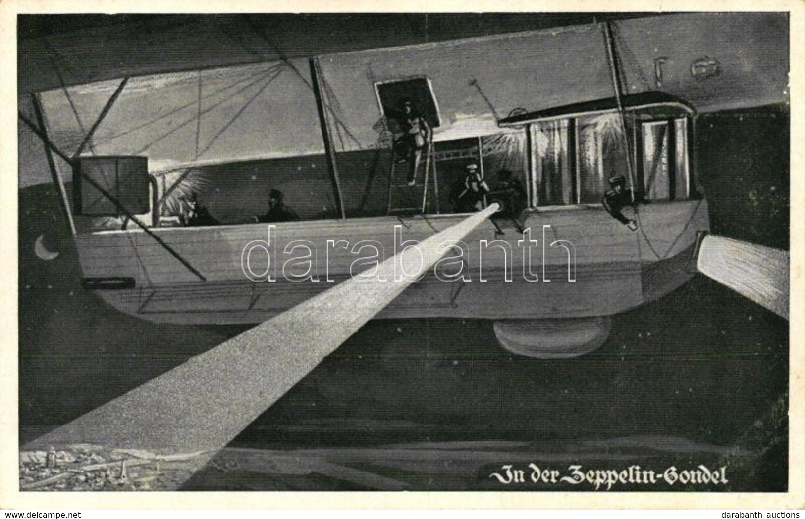 ** T1/T2 In Der Zeppelin-Gondel, Deutsche Luftflotte-Verein / German Zeppelin Airship - Zonder Classificatie