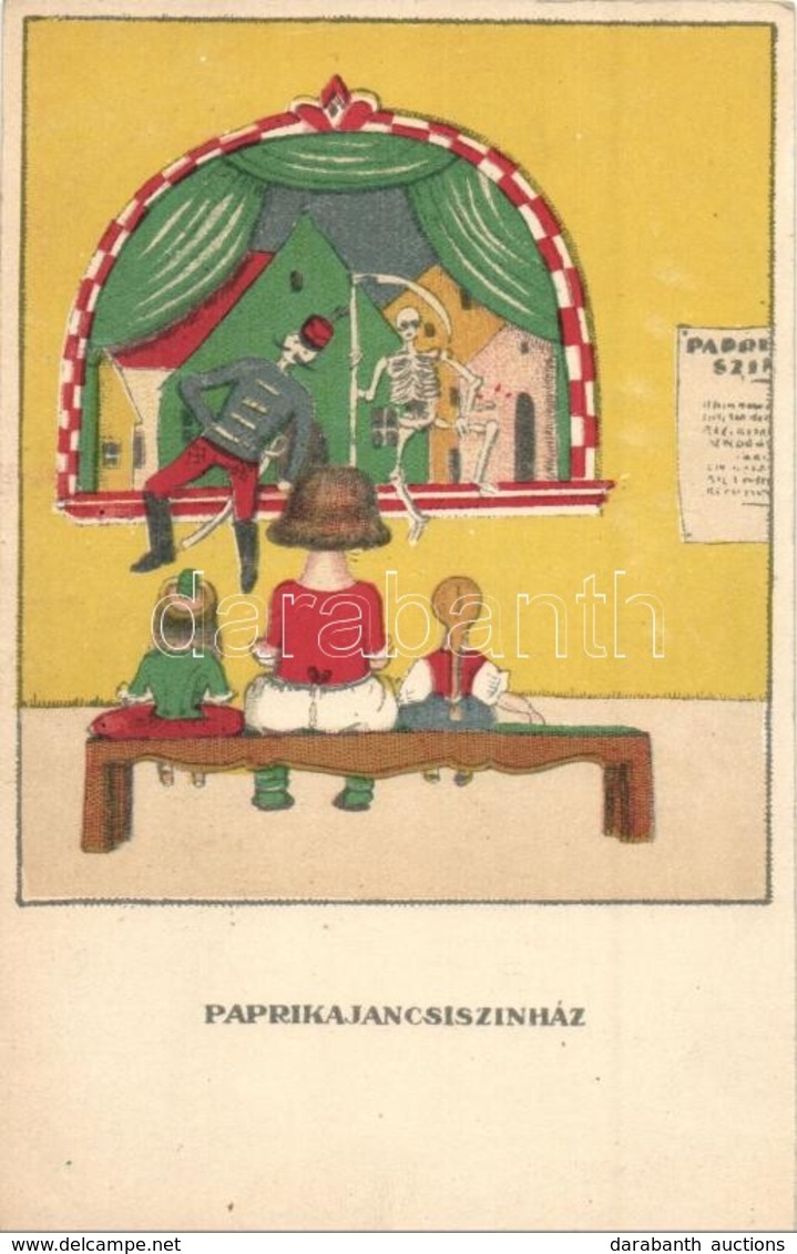 ** T2/T3 Paprikajancsiszínház. Egy Jó Kislány Viselt Dolgai II. Sorozat 5. Szám / Puppet-show. Hungarian Art Postcard S: - Zonder Classificatie