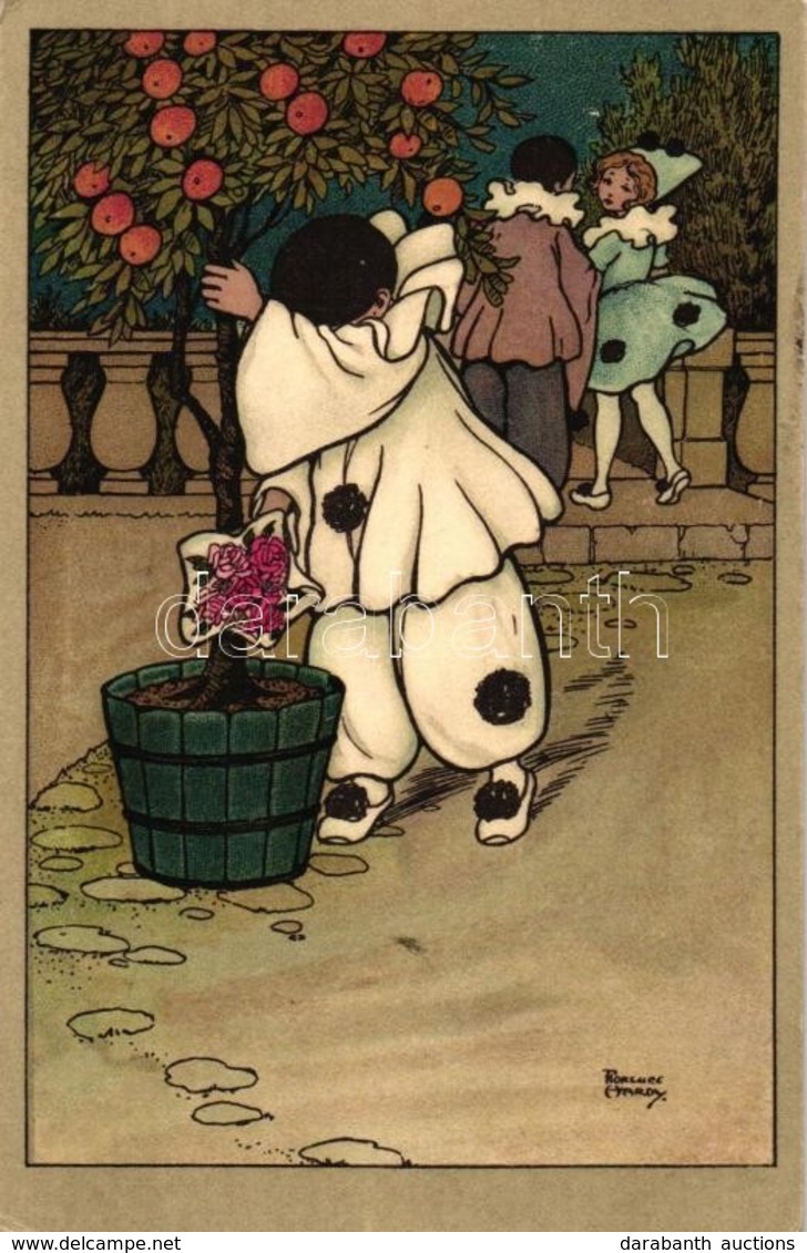 ** T2/T3 Italian Art Postcard, Clowns Litho S: Florence Hardy (EK) - Zonder Classificatie