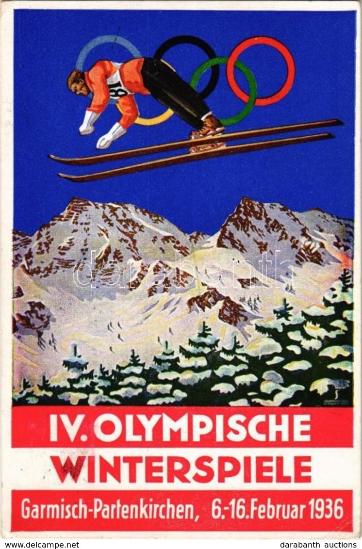 T2/T3 1936 Garmisch-Partenkirchen IV. Olympische Winterspiele / Winter Olympics In Garmisch-Partenkirchen Advertisement  - Zonder Classificatie