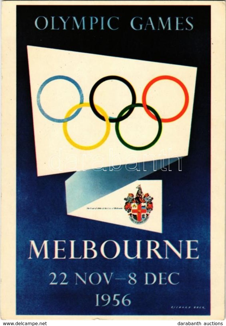 ** T2/T3 1956 Melbourne - Summer Olympics, First Day Card. Games Of The XVI Olympiad / Olympischen Spiele 1956 S: Richar - Zonder Classificatie