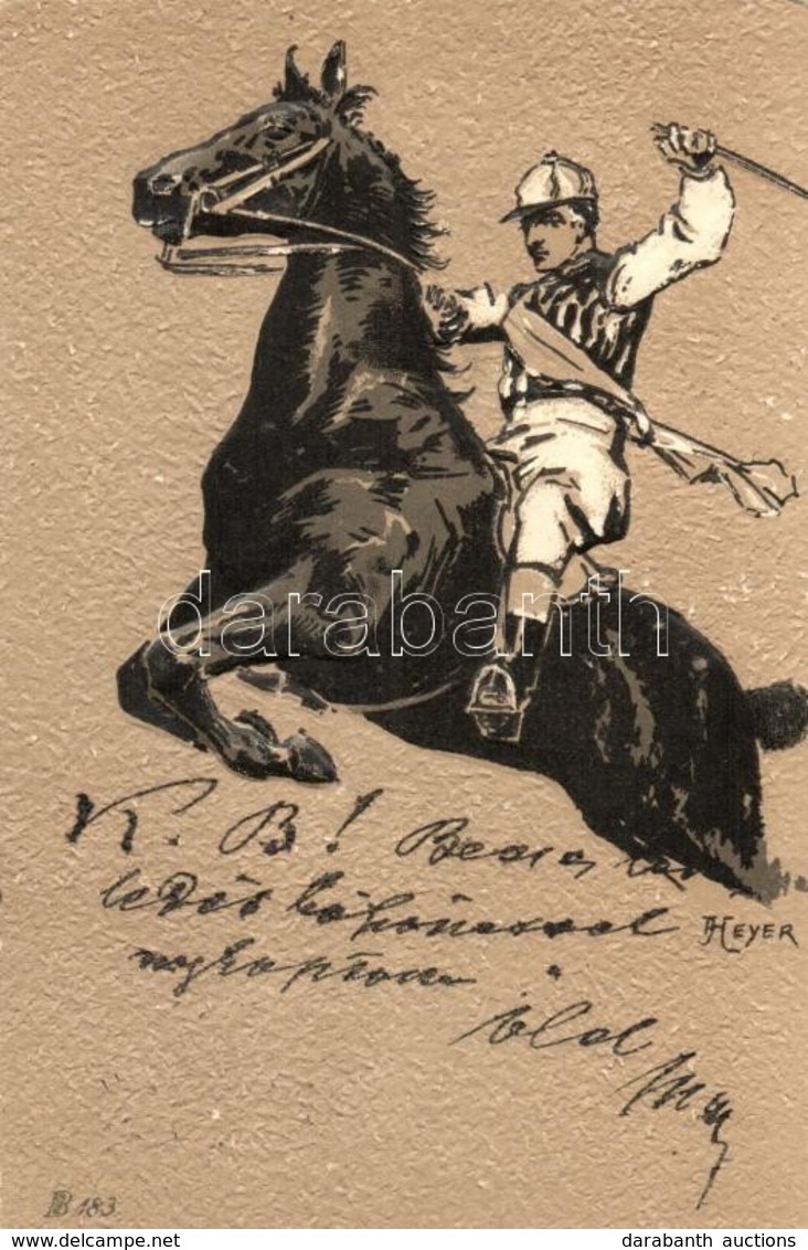 T2 Horse Rider, Emb. Litho S: A. Heyer - Zonder Classificatie