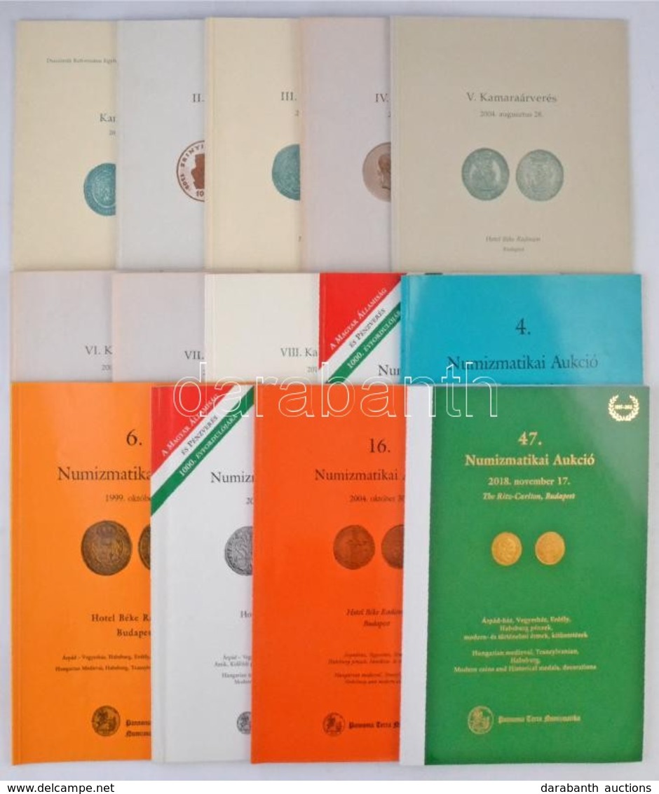 1997-2018. 36db-os Pannonia Terra árverési Katalógus Tétel, Mind Különféle, Leütési árakkal / Hungary 1997-2018. 36pcs O - Sin Clasificación