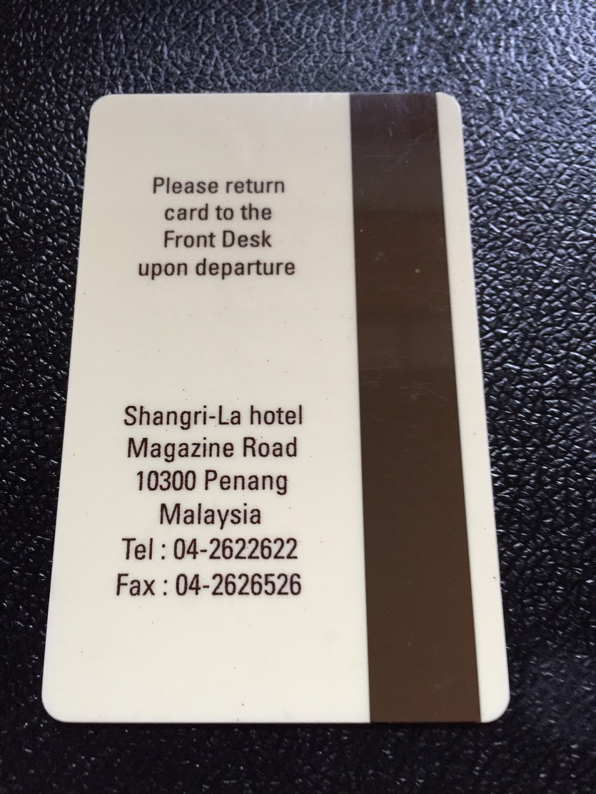 Hotelkarte Room Key Keycard Clef De Hotel Tarjeta Hotel  SHANGRI - LA  PENANG Gold - Unclassified