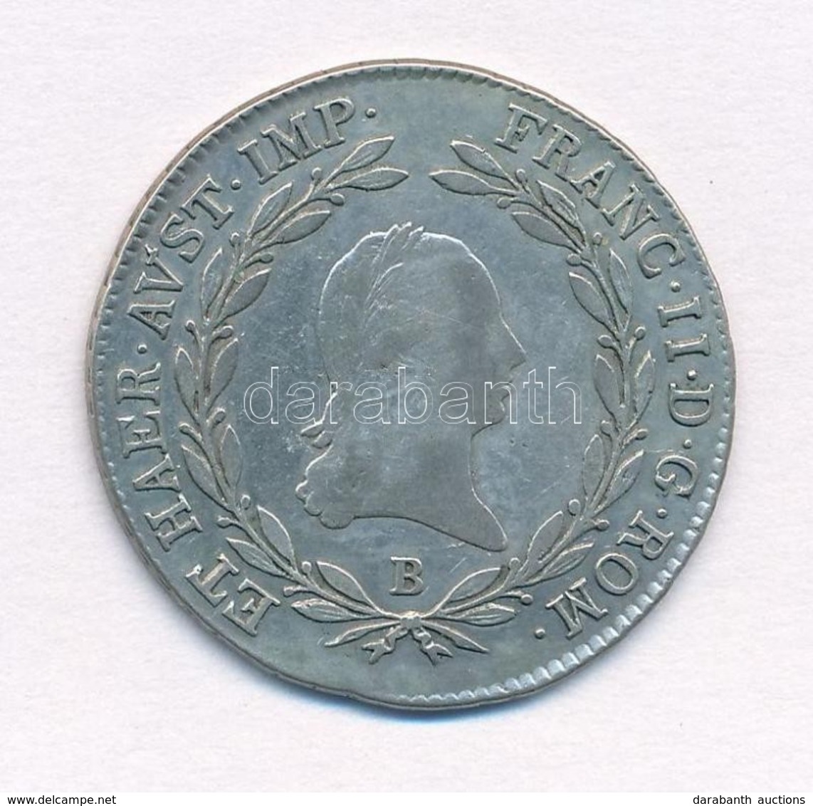 1805B 20kr Ag 'Ferenc' (6,57g) T:2- Ph. 
Huszár: 1967, Unger III.: 1376.a - Zonder Classificatie