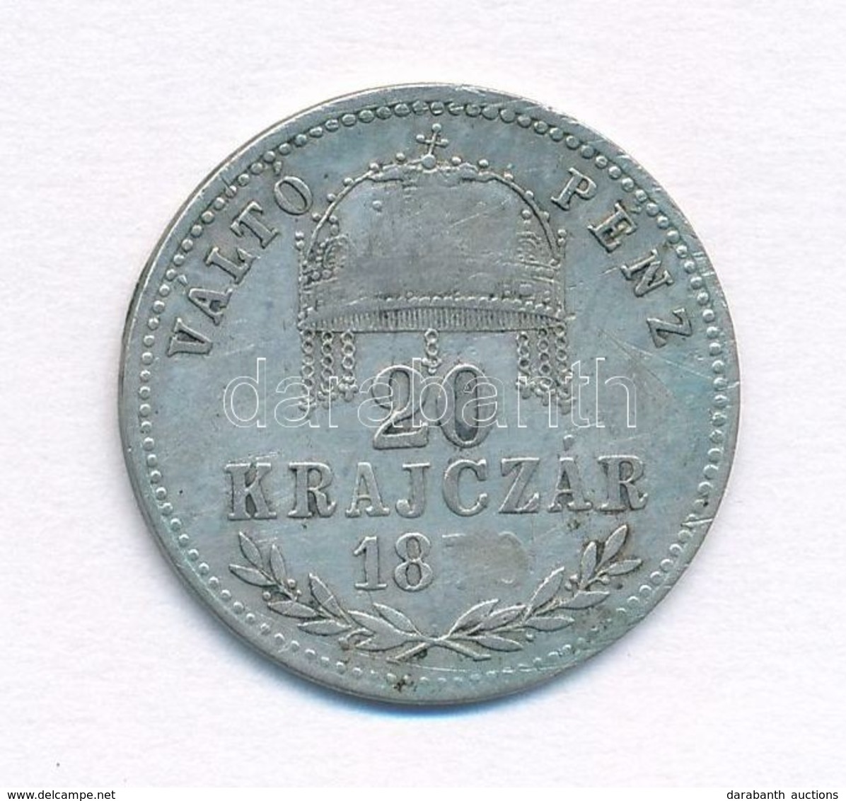 1870GYF 20kr Ag 'Váltó Pénz' T:2-
Adamo M11.1 - Unclassified