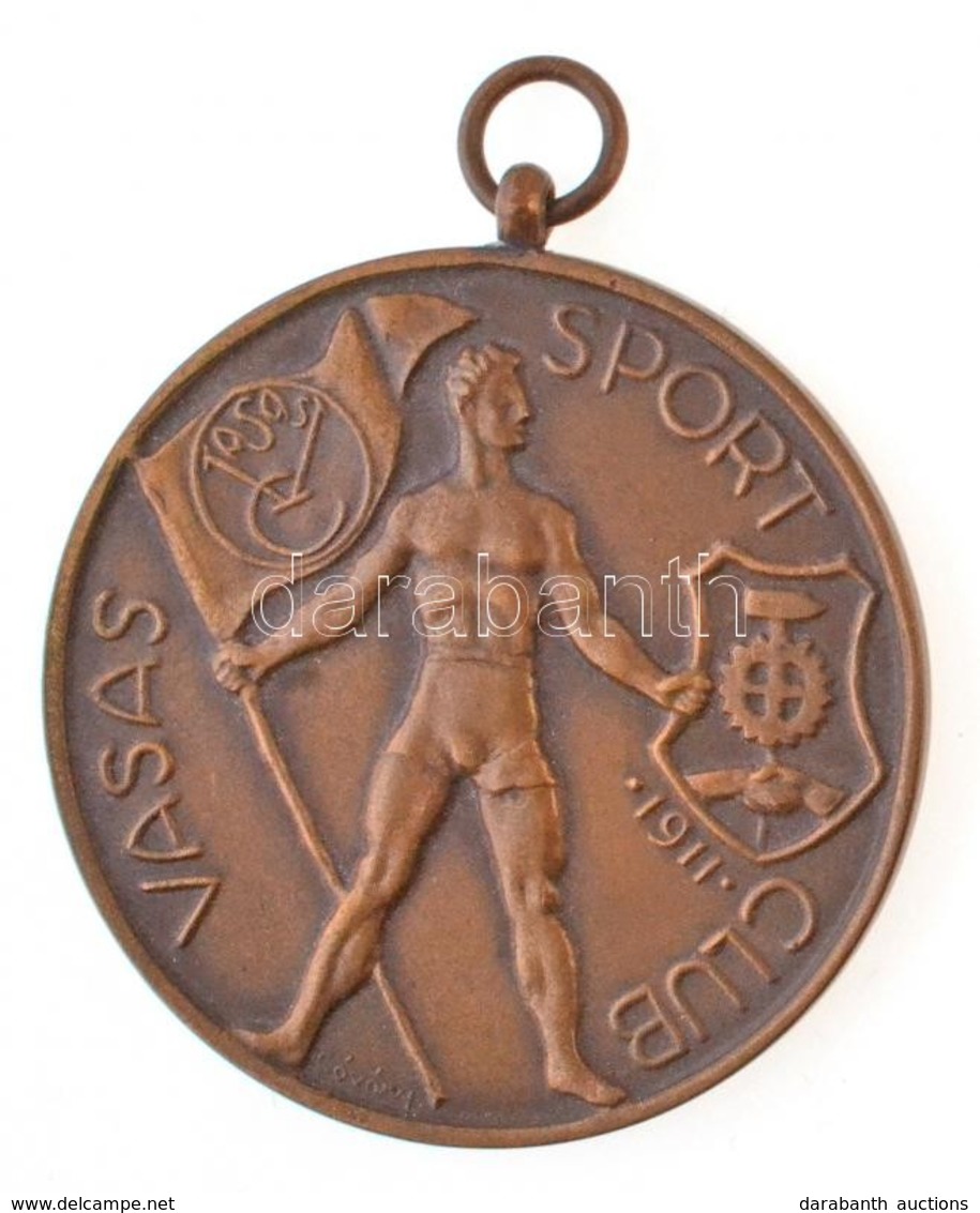 Sóváry János (1895-1966) 1949. 'Vasas Sport Club' Br Díjérem, Hátoldalán Gravírozva 'I. 1949. VI. 18-19.' (50mm) T:2 - Unclassified