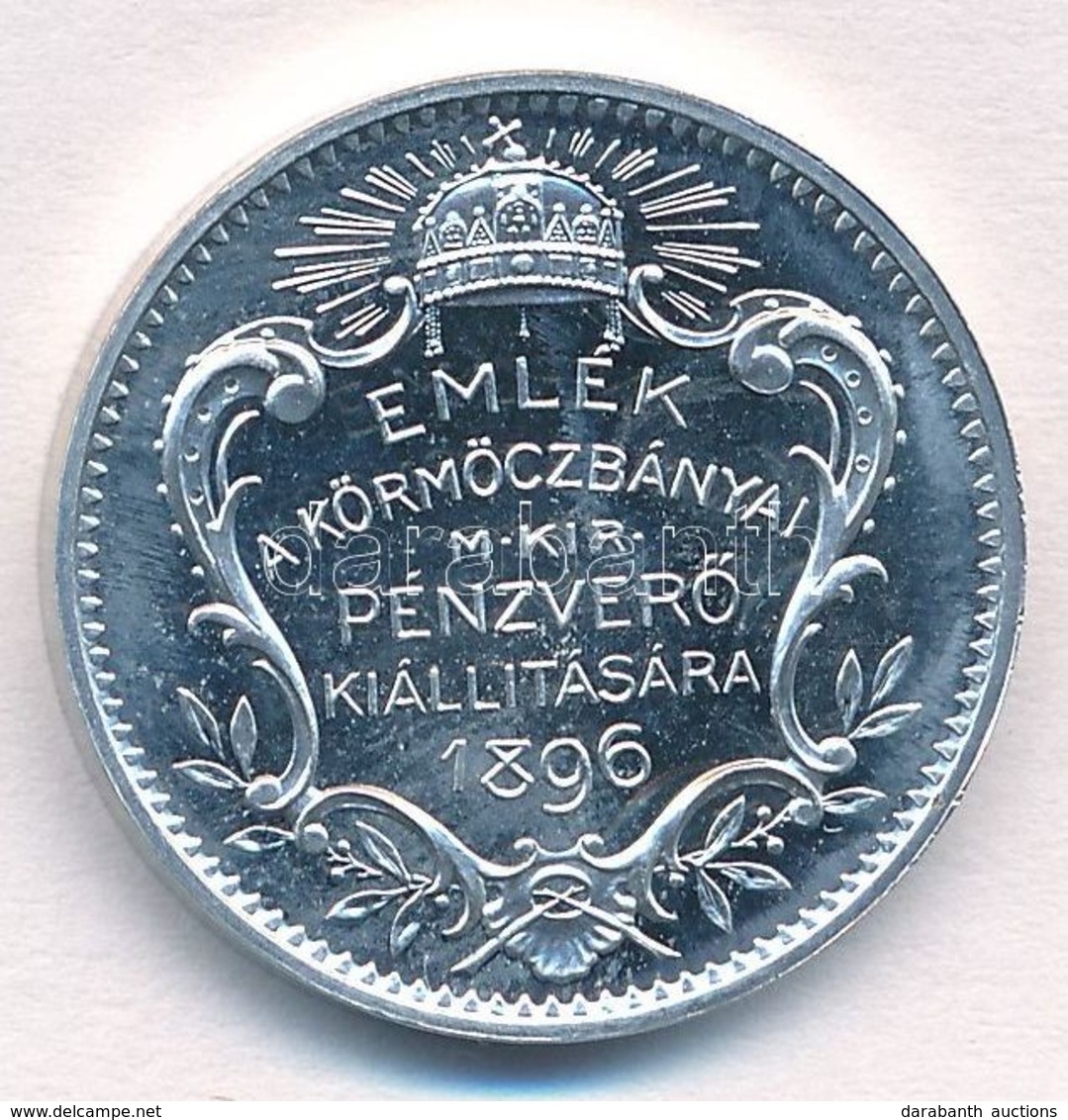 DN 'Emlék A Körmöczbányai M. Kir. Pénzverő Kiállítására 1896' Kétoldalas Al Emlékérem, Hátoldalon 'COPIA' Jelzéssel T:1  - Unclassified