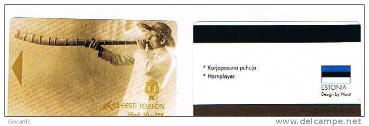 ESTONIA -  EESTI TELEFON (ALCATEL) - 1994 HORNPLAYER     - USED°  -  RIF. 5105 - Cultura