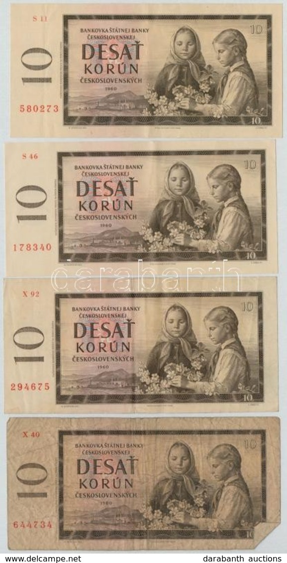 Csehszlovákia 1960-1988. 10-100K (8x) T:III,III-
Czechoslovakia 1960-1988. 10 Korun - 100 Korun (8x) C:F,VG - Non Classificati