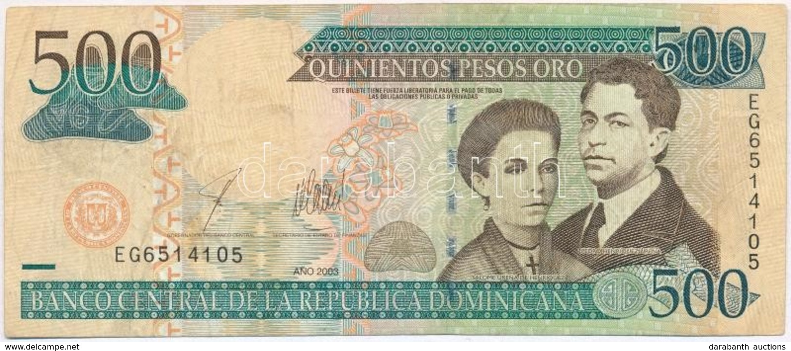 Dominikai Köztársaság 2003. 500P T:III Dominican Republic 2003. 500 Pesos C:F - Unclassified