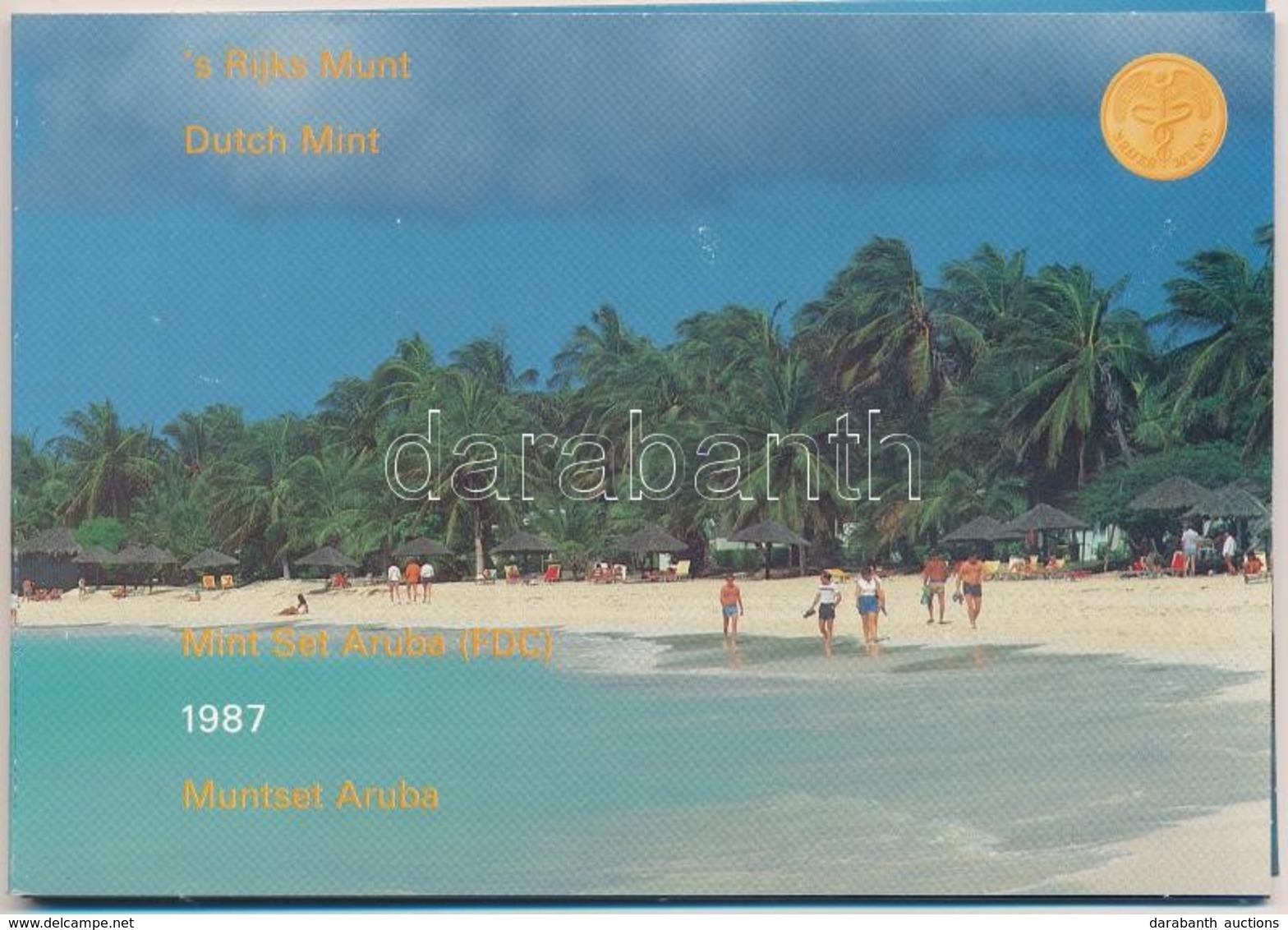 Aruba 1987. 5c-2 1/2Fl (6xklf) + 'Aruba' Emlékérem Forgalmi Sor Karton Dísztokban T:1
Aruba 1987. 5 Cents - 2 1/2 Florin - Unclassified