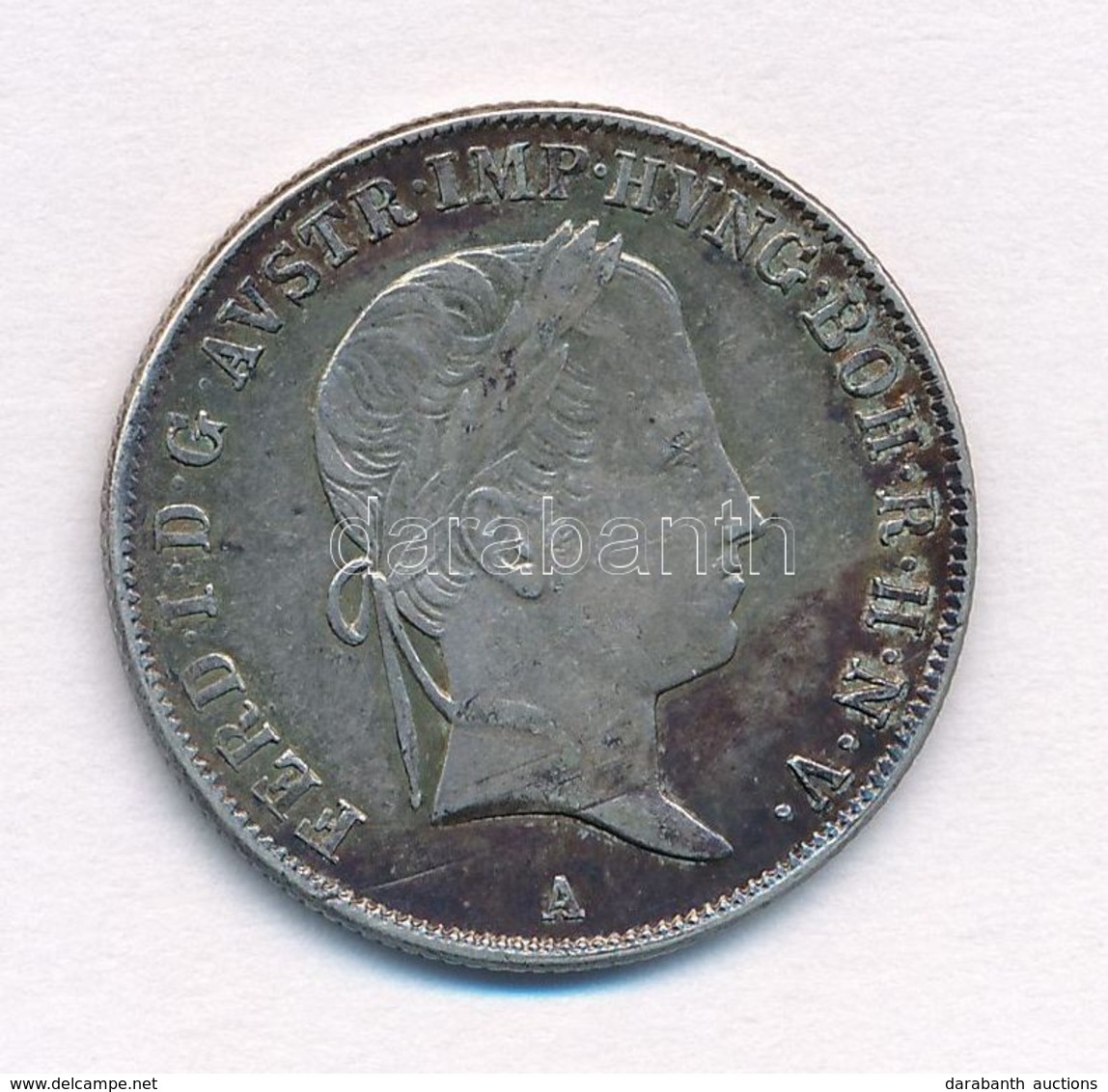 Ausztria 1841A 20kr Ag 'I. Ferdinánd' (6,64g) T:1- Patina, K. 
Austria 1841A 20 Kreuzer Ag 'Ferdinand I' (6,64g) C:AU Pa - Zonder Classificatie