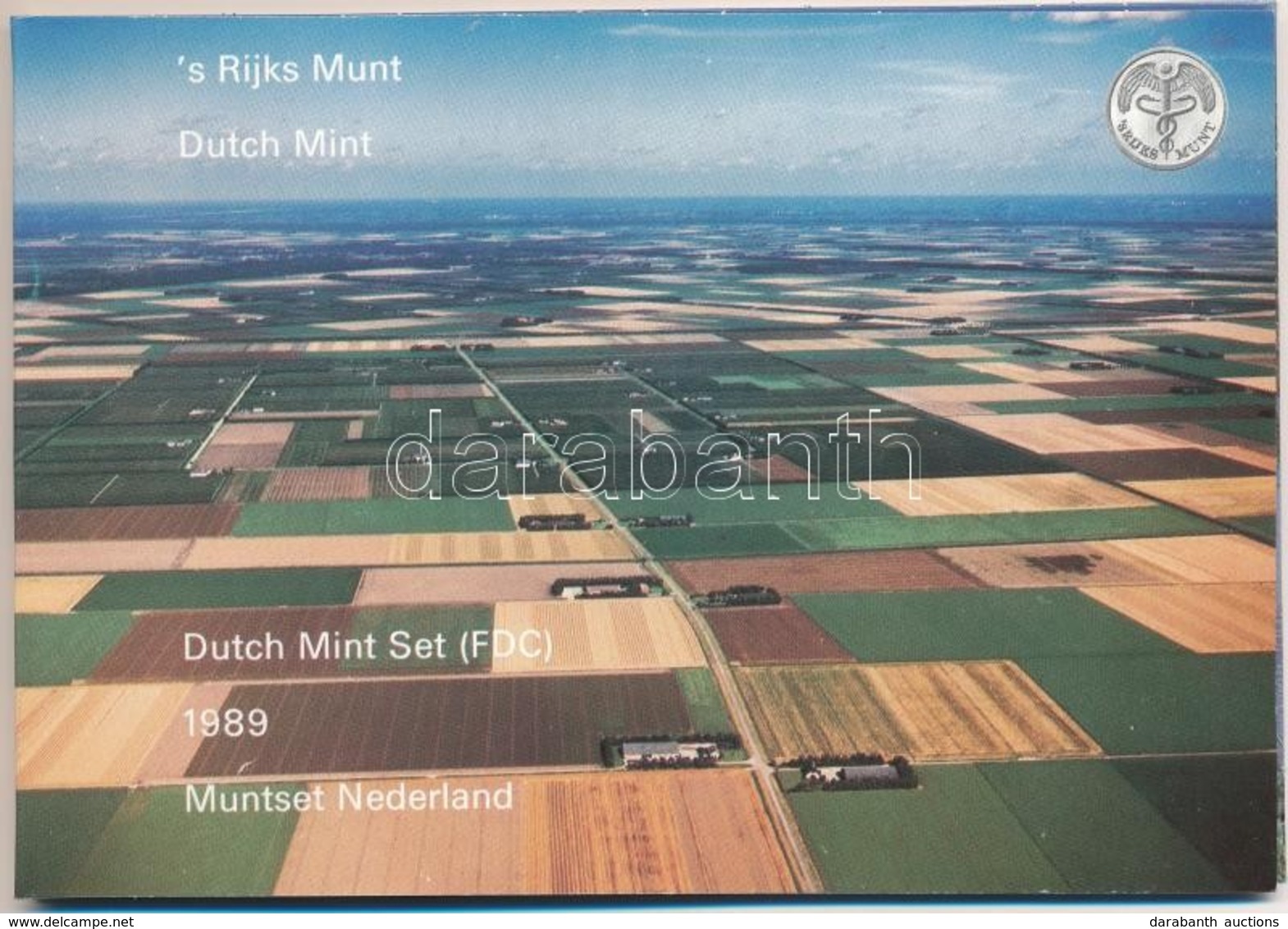 Hollandia 1989. 5c-5G (6xklf) + 'Flevoland' Emlékérem Forgalmi Sor Karton Dísztokban T:1
Netherlands 1989. 5 Cents - 5 G - Unclassified