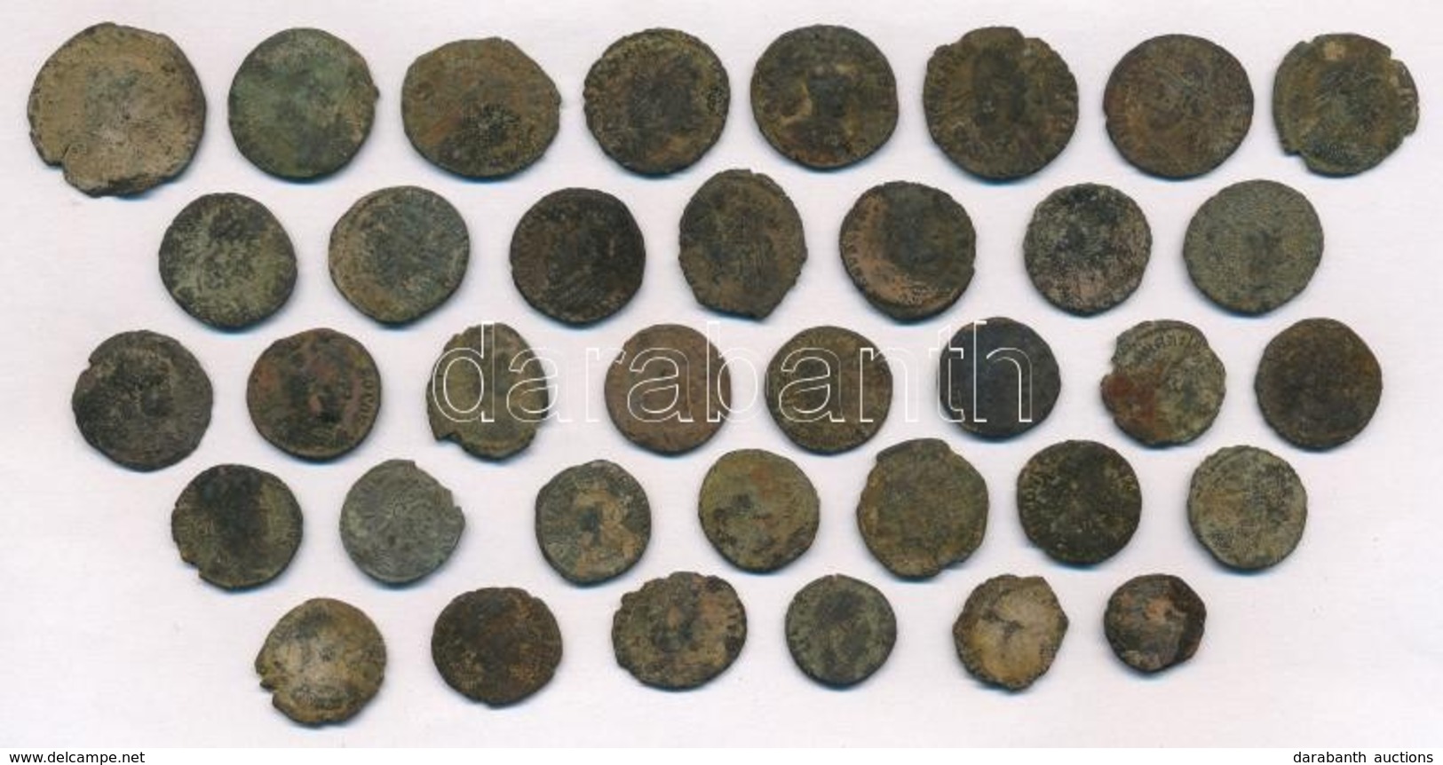 36db Tisztítatlan Római Rézpénz A Kr. U. IV. Századból T:3,3-
36pcs Of Uncleaned Roman Copper Coins From The 4th Century - Unclassified