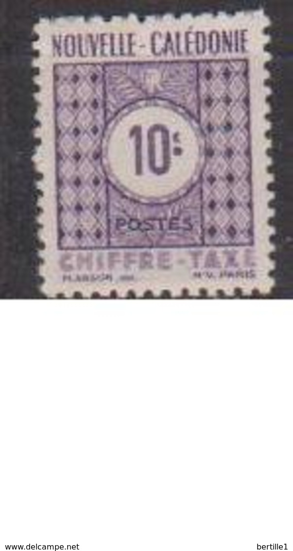 NOUVELLE CALEDONIE            N°  YVERT  :   TAXE 39  NEUF AVEC  CHARNIERES      ( Ch 2/24  ) - Timbres-taxe