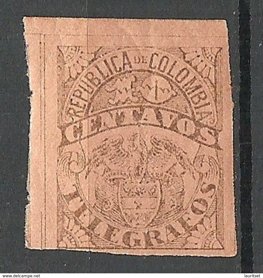 COLOMBIA KOLUMBIEN Telegraph Stamp 10 C. MNH - Kolumbien