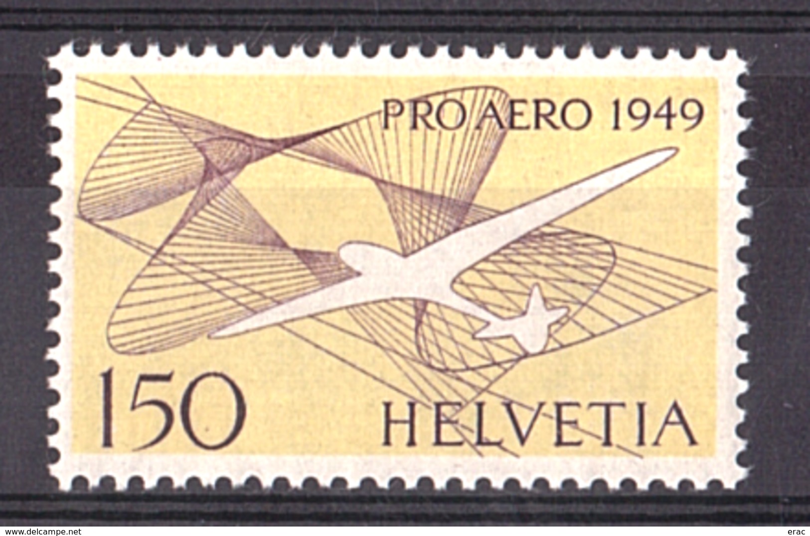 Suisse - 1949 - PA N° 44 - Neuf * - Planeur - Unused Stamps