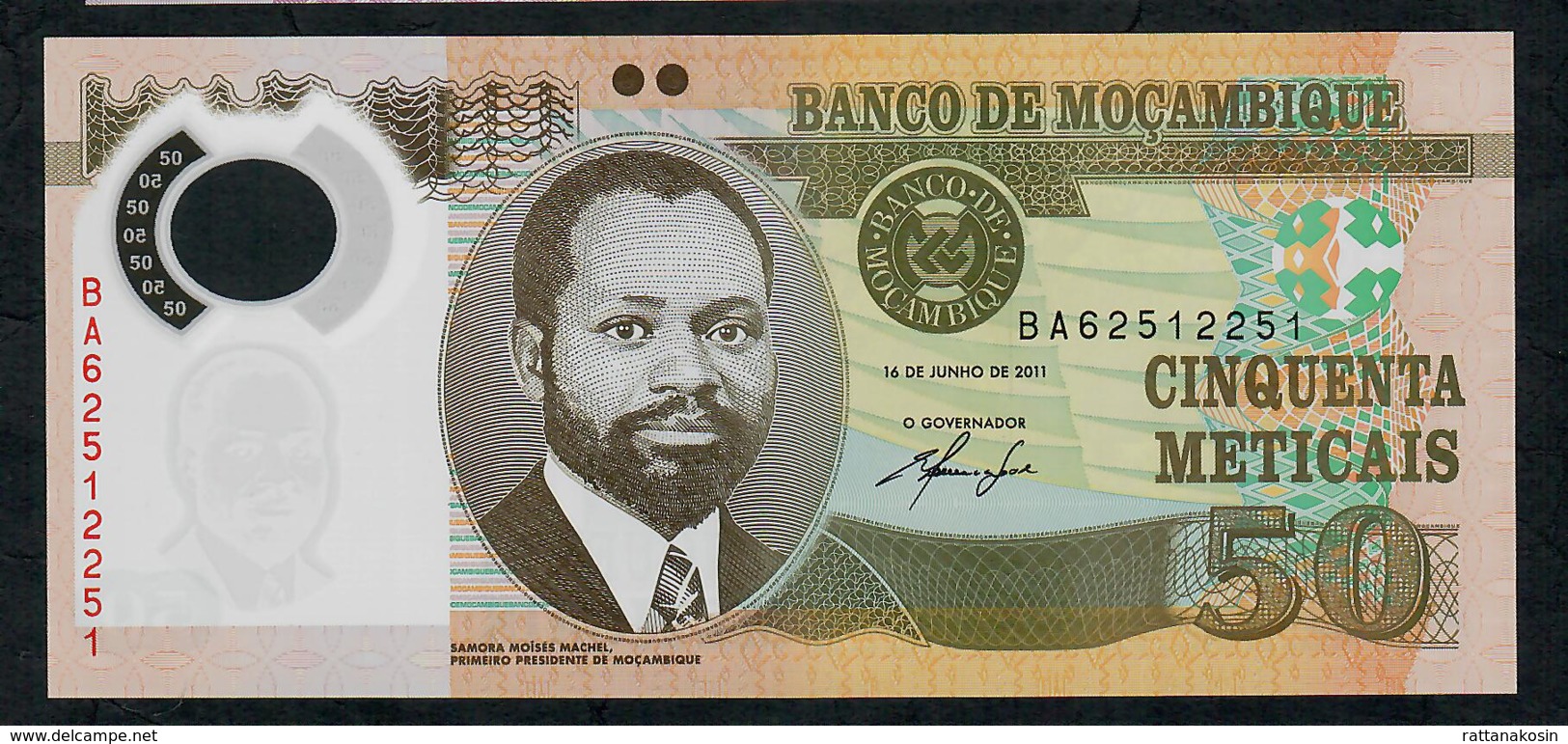 MOZAMBIQUE P150a 50 METICAIS 2011  #BA UNC. - Mozambico