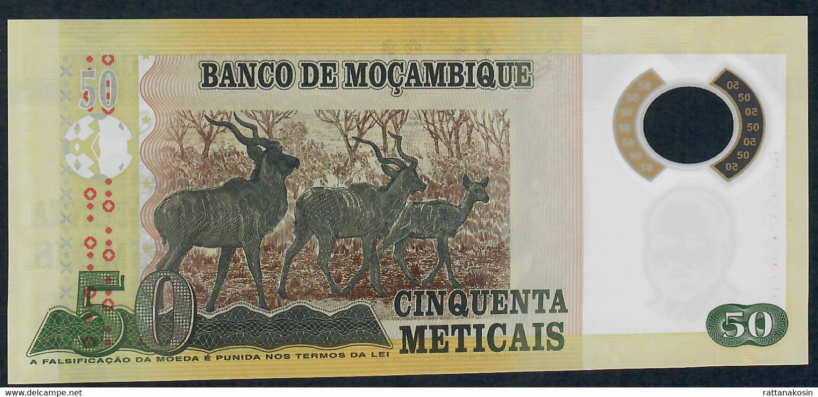 MOZAMBIQUE P150a 50 METICAIS 2011  #BA UNC. - Mozambique