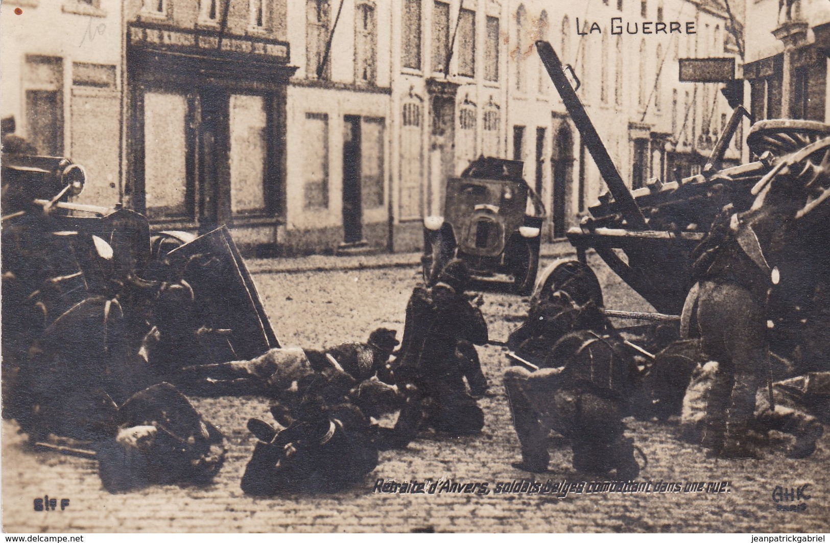 619 Anvers La Guerre Retraite D Anvers Soldats Belges Combattant Dans Une Rue - Antwerpen