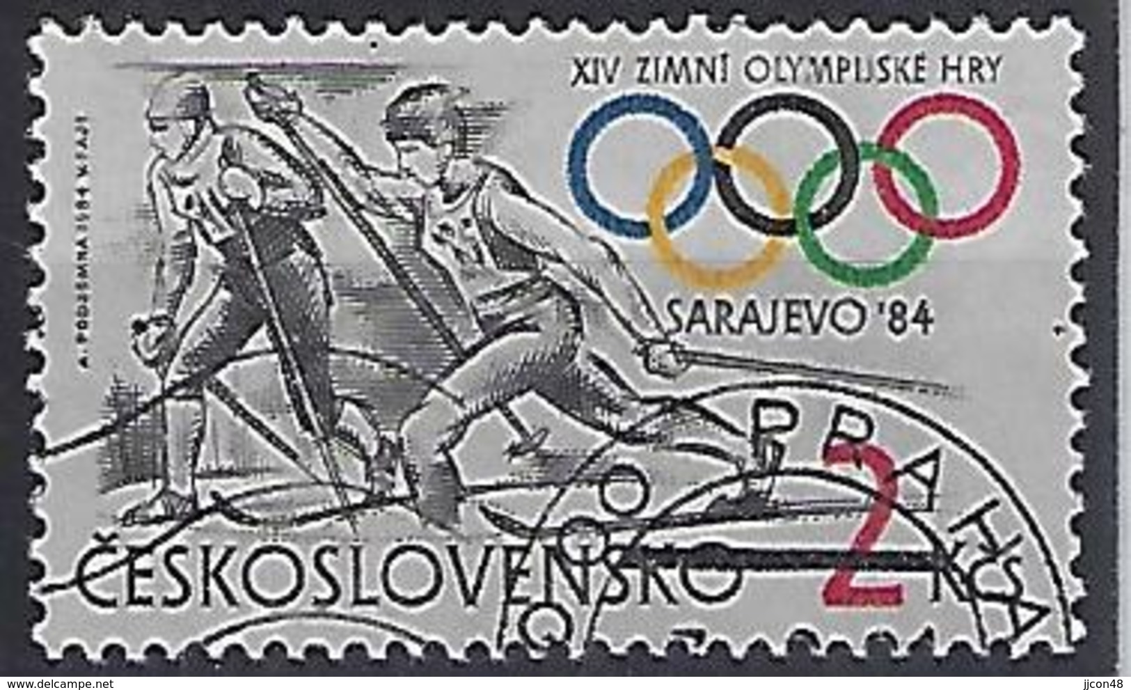 Czechoslovakia 1984  Winter Olympics Sarajevo (o) Mi.2751 - Used Stamps