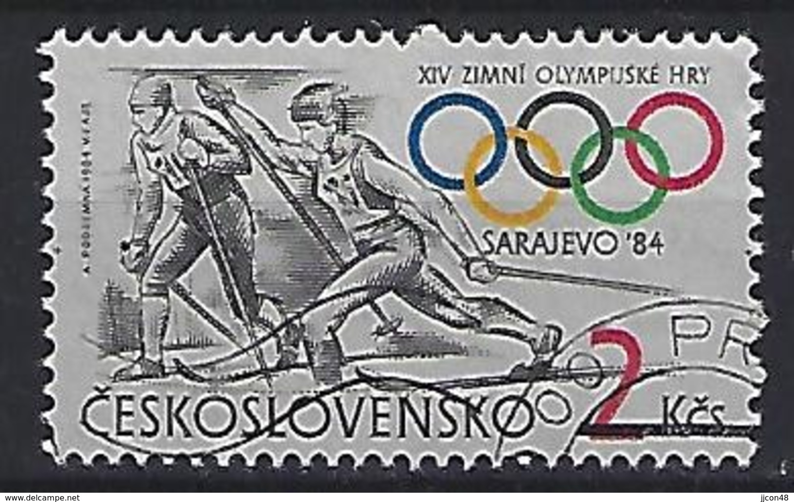 Czechoslovakia 1984  Winter Olympics Sarajevo (o) Mi.2751 - Used Stamps