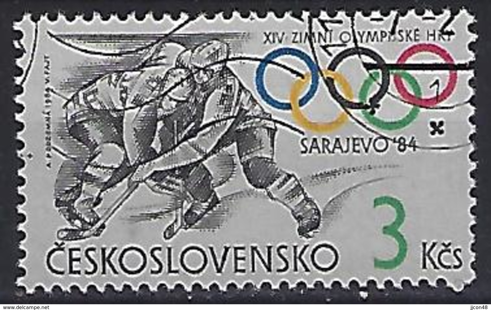 Czechoslovakia 1984  Winter Olympics Sarajevo (o) Mi.2752 - Used Stamps