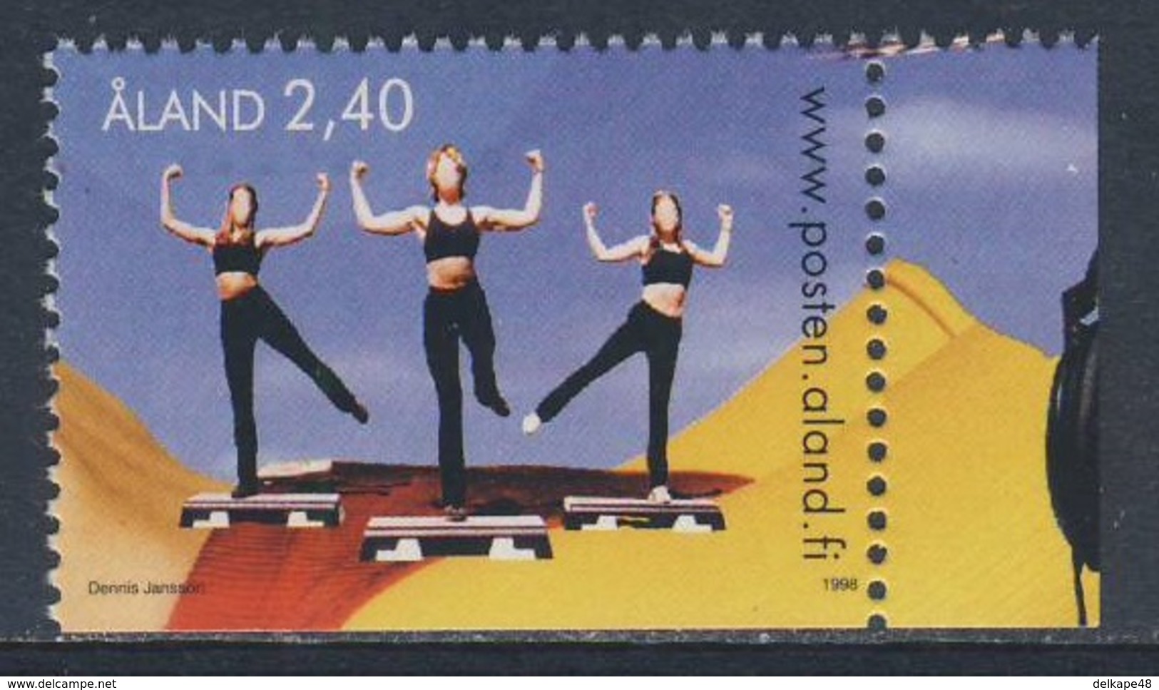 Aland 1998 Mi 139 SG 135 ** Step Aerobics / Aerobic - Youth Activities / Jugendaktivitäten - Andere & Zonder Classificatie