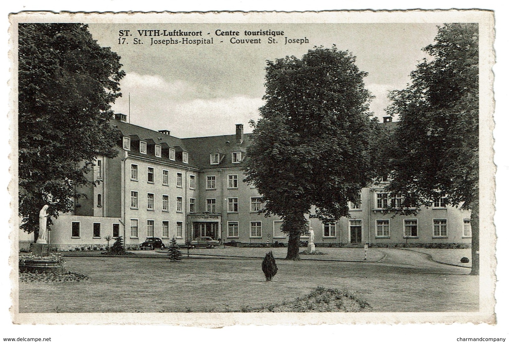 St. Vith - Luftkurort - Centre Touristique - St Josephs Hospital Couvent - Edit. Papeterie Doome Et Gallot -  2 Scans - Saint-Vith - Sankt Vith