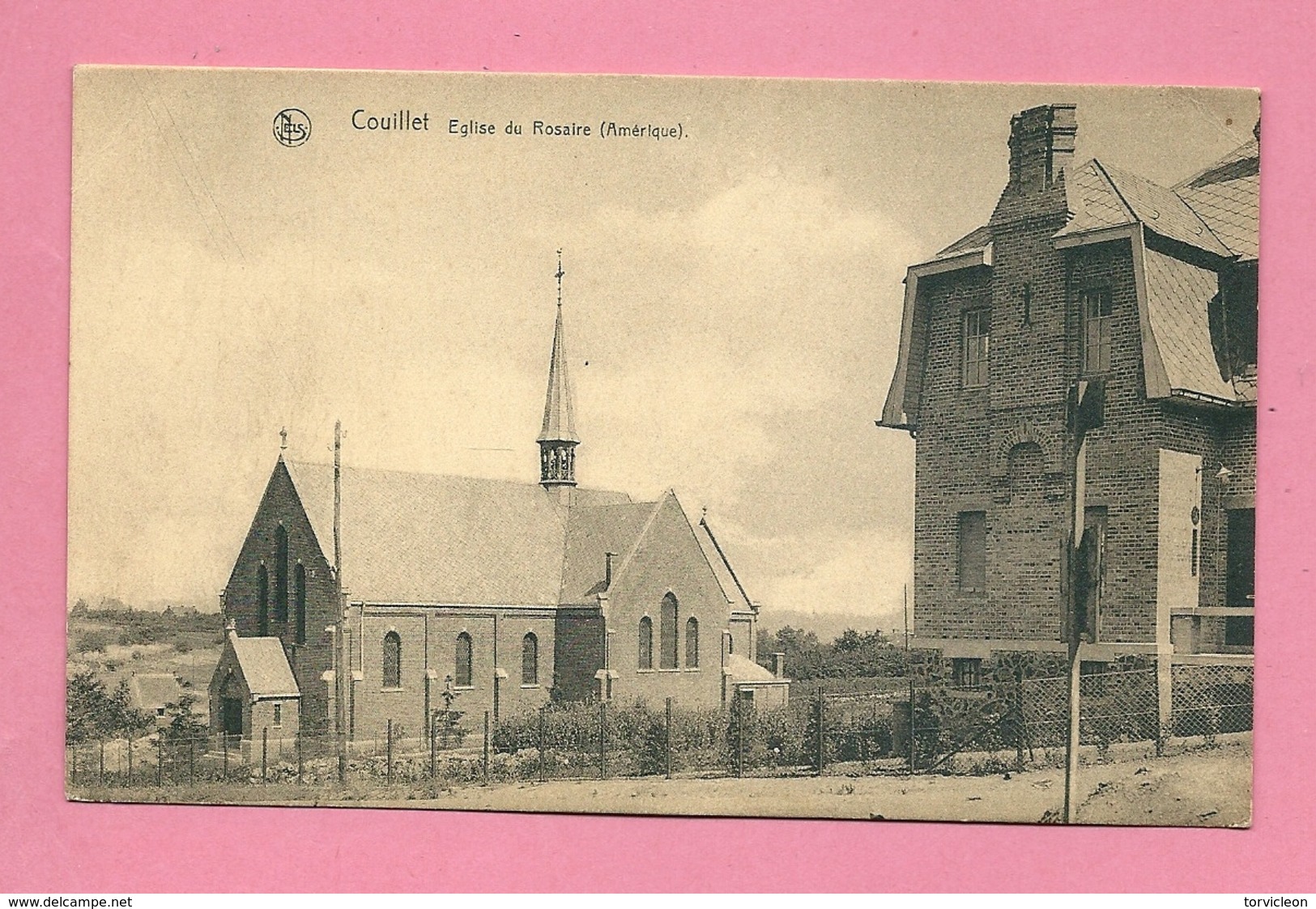 C.P.  Couillet = Eglise  Du  Rosaire   ( Amérique ) - Charleroi