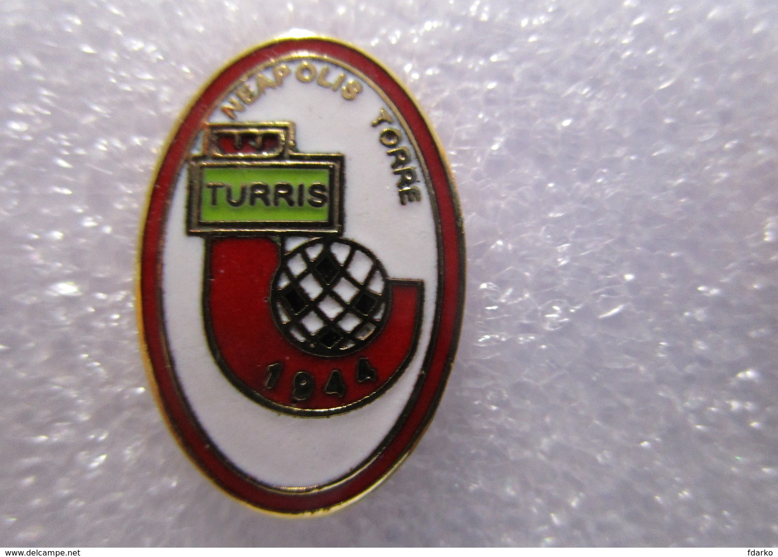 Turris Neapolis Torre Del Greco Napoli Calcio FootBall Italy Broches Pins Stifte Fußball Pasadores De Fútbol - Calcio