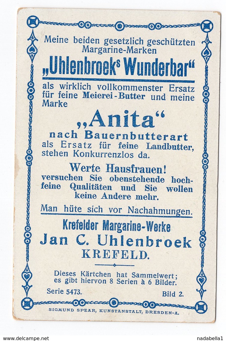 1900? GERMANY, DRESDEN, COLLECTABLE MARGARINE CARDS, BULGARIA, ADVERTISEMENT CARDS - Advertising