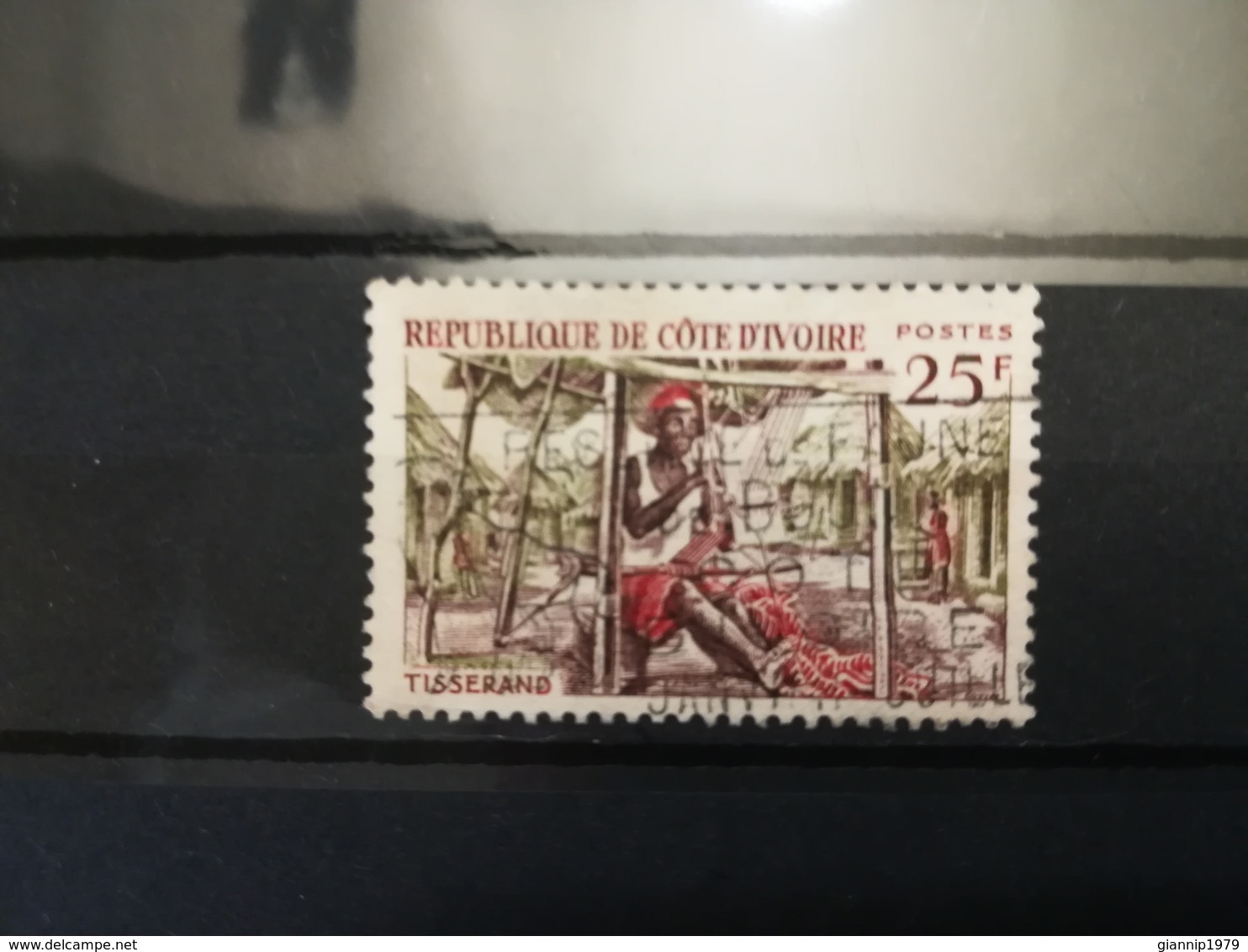 FRANCOBOLLI STAMPS COSTA D' AVORIO COTE D' IVOIRE 1965 USED NATIVE - Ivory Coast (1960-...)