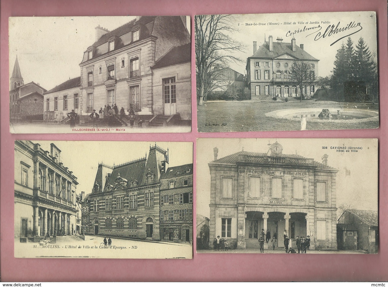 Lot de 53 cartes - Hôtel de Ville  -  Mairie -