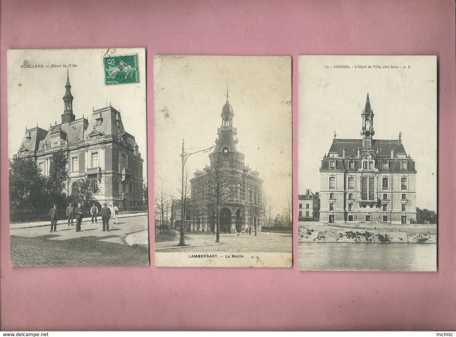 Lot de 53 cartes - Hôtel de Ville  -  Mairie -