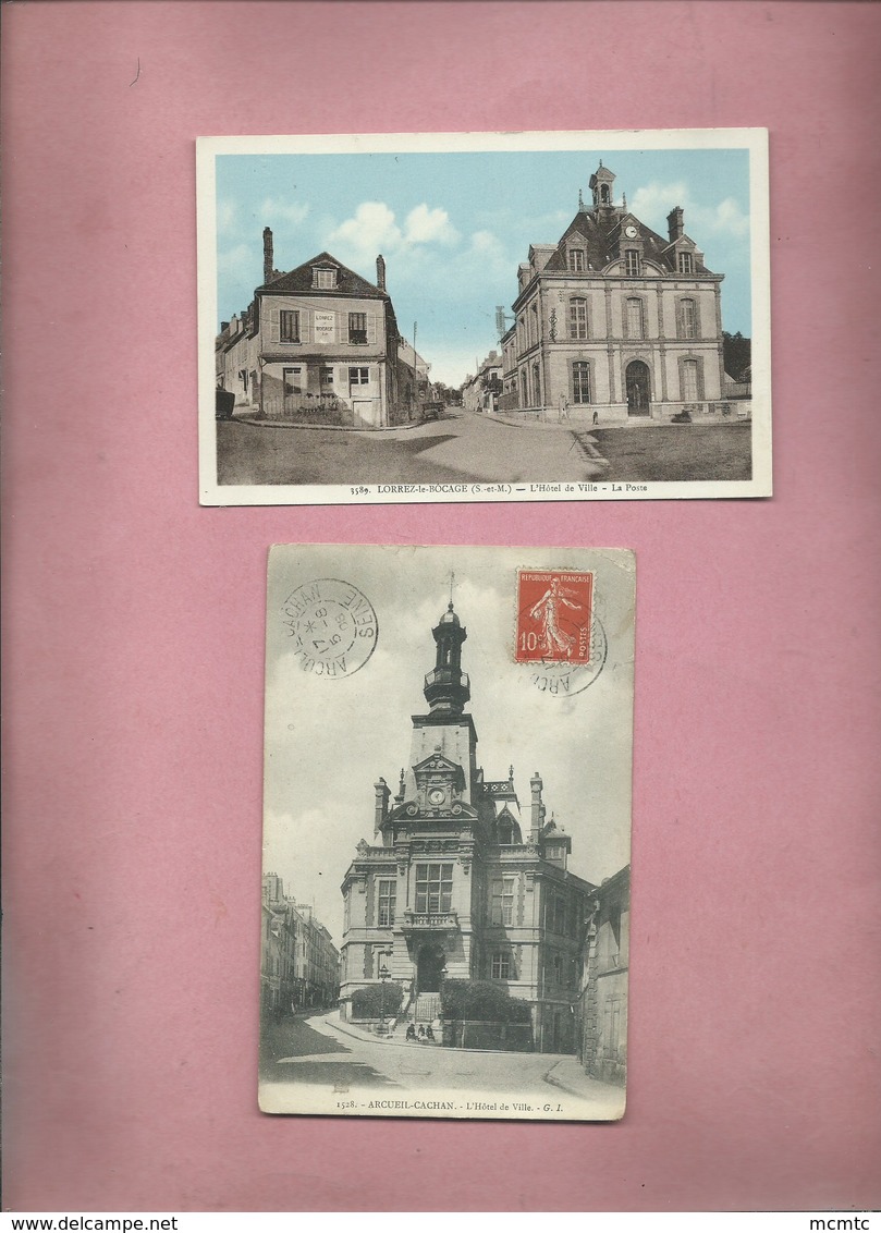 Lot de 53 cartes - Hôtel de Ville  -  Mairie -