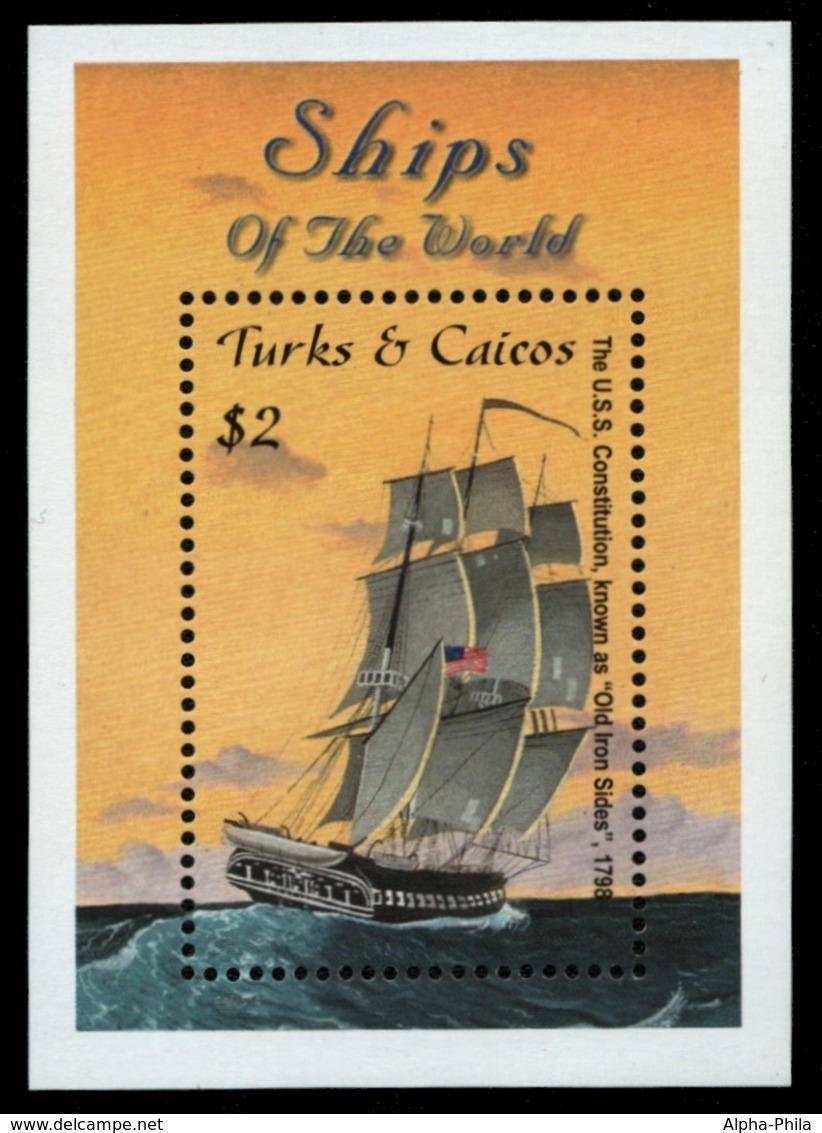 Turks- & Caicos 2001 - Mi-Nr. Block 202 ** - MNH - Schiffe / Ships - Turks & Caicos