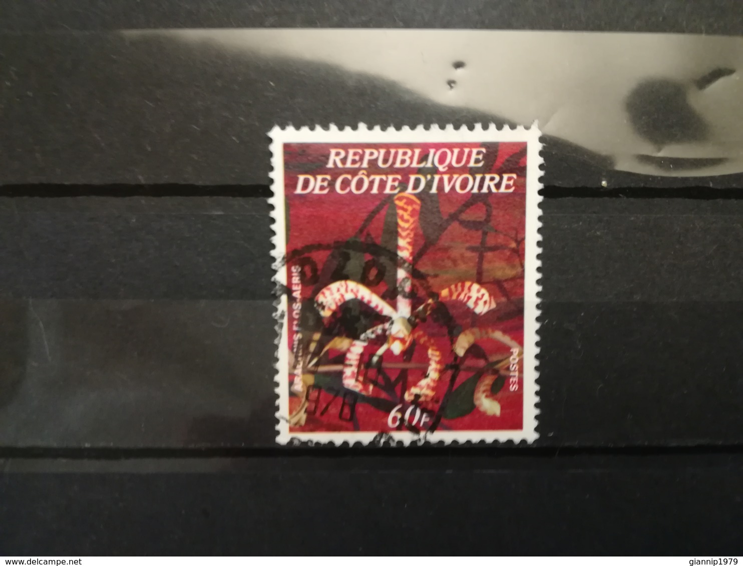 FRANCOBOLLI STAMPS COSTA D' AVORIO COTE D' IVOIRE 1977 USED EXOTIC FLOWERS FIORI ESOTICI - Côte D'Ivoire (1960-...)